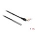 Delock Temperature Sensor Cable with 3.5 mm 3 pin stereo jack male DS18B20 1 m