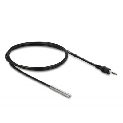 Delock Temperature Sensor Cable with 3.5 mm 3 pin stereo jack male DS18B20 1 m 2