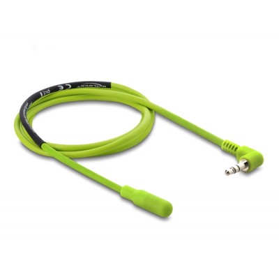 Delock Temperature Sensor Cable with 3.5 mm 3 pin stereo jack male 90° angled DS18B20 1 m 2