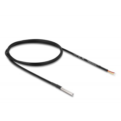 Delock Temperature Sensor Cable with 3 x open cable ends DS18B20 1 m 2