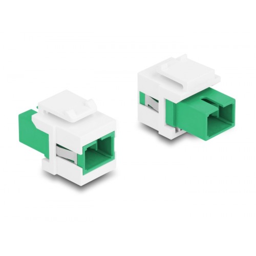 Delock Keystone Module SC Simplex female to SC Simplex female green / white