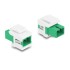 Delock Keystone Module SC Simplex female to SC Simplex female green / white
