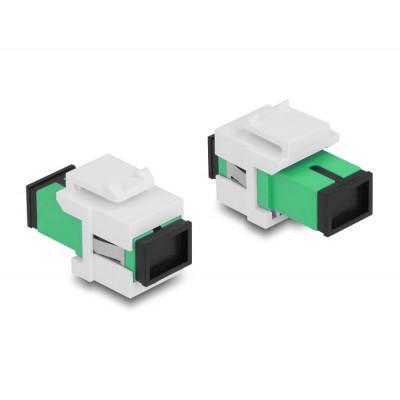 Delock Keystone Module SC Simplex female to SC Simplex female green / white 2