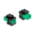 Delock Keystone Module SC Simplex female to SC Simplex female green / black