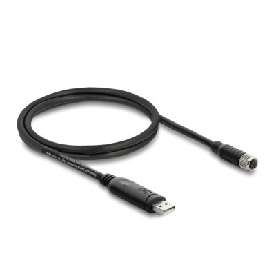 Navilock Connection Cable for M8 GNSS receiver USB 2.0 Type-A male to M8 female waterproof 1.2 m 2