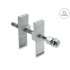 Delock Clamp for Animal Repellent Barrier / Pigeon Repellent for Photovoltaic Solar Modules aluminium