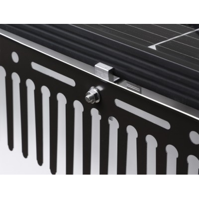 Delock Clamp for Animal Repellent Barrier / Pigeon Repellent for Photovoltaic Solar Modules aluminium 2
