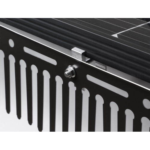Delock Clamp for Animal Repellent Barrier / Pigeon Repellent for Photovoltaic Solar Modules aluminium