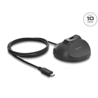 Delock Magnetic base USB Type-A female to USB Type-C™ male 10 Gbps Docking Cable 1.2 m