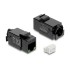 Delock Keystone Module RJ45 jack Cat.6A UTP with PoE LED