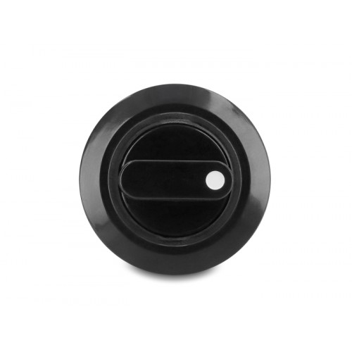 Delock Rotary switch (on-off-on) latching 2 x changeover 6 x solder connection IP65 22 mm black