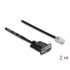 Delock Serial RS-232/422/485 Adapter Cable Sub-D 9 female to RJ45 plug 2 m