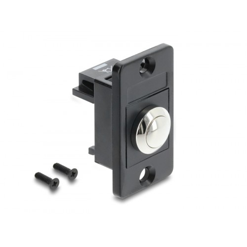 Delock Panel Mount Push-button black