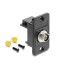 Delock Panel Mount FC Simplex female to female black