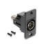Delock Panel Mount IEC female to F female black