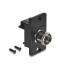 Delock Panel Mount IEC female to F female black