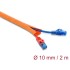 Delock Cable Protection Sleeve self-closing 2 m x 10 mm orange