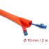 Delock Cable Protection Sleeve self-closing 2 m x 19 mm orange