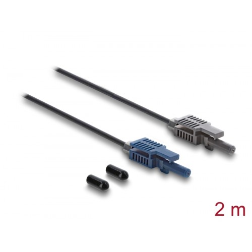 Delock Fibre Optic Plastic POF Cable HFBR 4503-4513Z Simplex male to Simplex male 2 m