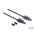 Delock Fibre Optic Plastic POF Cable HFBR 4503-4513Z Simplex male to Simplex male 2 m