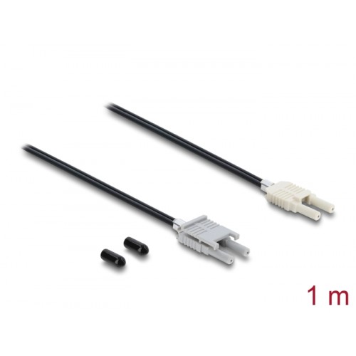 Delock Fibre Optic Plastic POF Cable HFBR 4506-4516Z Duplex male to Duplex male 1 m