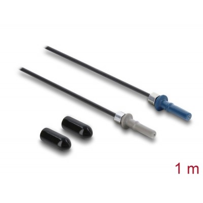 Delock Fibre Optic Plastic POF Cable HFBR 4501-4511Z Simplex male to Simplex male 1 m