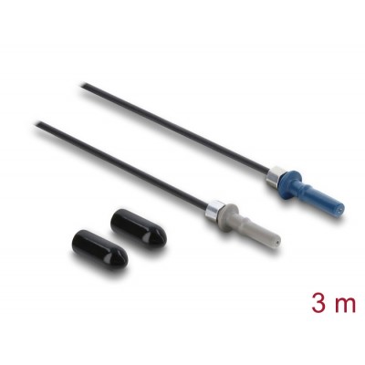 Delock Fibre Optic Plastic POF Cable HFBR 4501-4511Z Simplex male to Simplex male 3 m