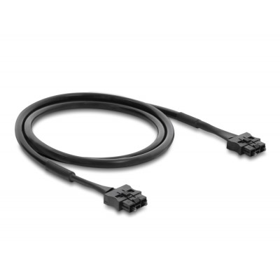 Delock Fibre Optic Plastic POF Servo Connection Cable male to male diameter 6.0 mm 1 m black 2
