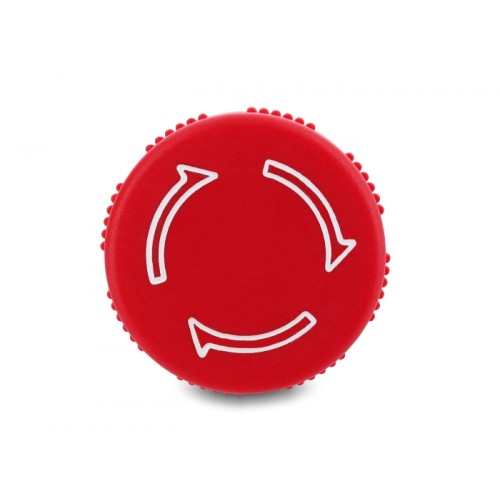 Delock Mushroom-Head Push Button for Installation 16 mm 2 x solder terminals (short), plastic 32 mm Ø