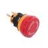 Delock Mushroom-Head Push Button for Installation 16 mm 2 x solder terminals plastic 26 mm Ø