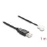 Delock Fan Cable USB 2.0 Type-A male to 3 pin (2 pins connected) fan connector male 1 m