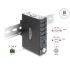 Delock Industry Hub 4 x USB 5 Gbps Type-A with 8 kV ESD protection and DIN rail mounting