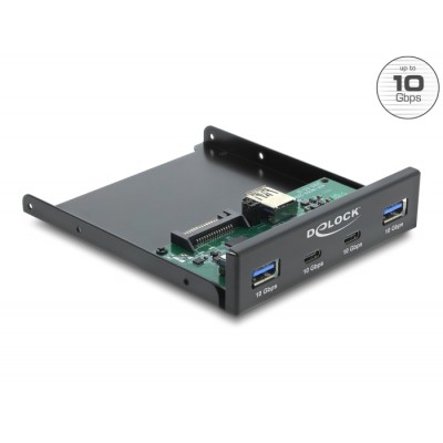 Delock Front Panel 3.5″ USB 10 Gbps 2 x USB Type-C™ + 2 x USB Type-A