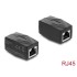 Delock Adapter Coupler RJ45 jack to jack Cat.6 shielded black