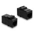 Delock Keystone Module Coupler RJ12 jack to RJ12 jack Cat.3 plastic black