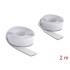 Delock Hook-and-loop tape self-adhesive L 2 m x W 20 mm white