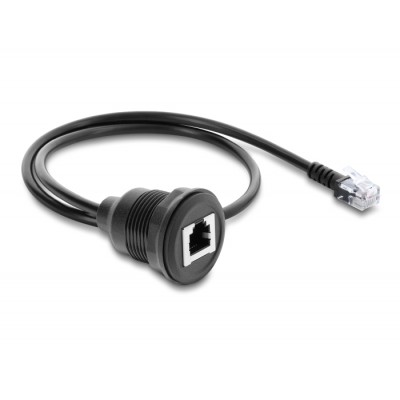Delock Cable RJ12 plug to RJ12 jack for installation 50 cm black 2