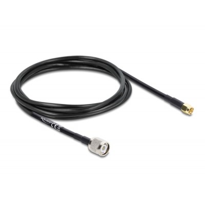 Delock Antenna Cable TNC plug to SMA plug RG-58 1.5 m 2