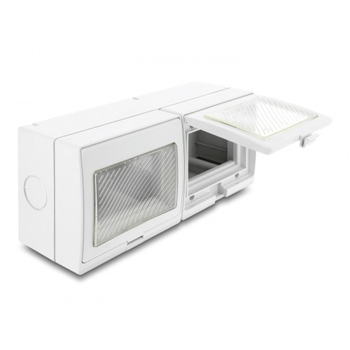 Delock Easy 45 Surface-mounted Housing IP55 waterproof 6 Port