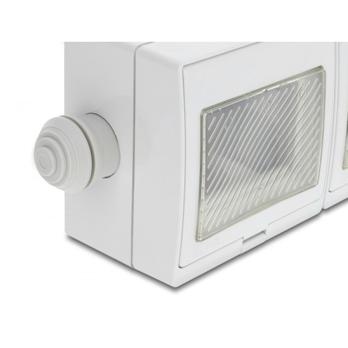 Delock Easy 45 Surface-mounted Housing IP55 waterproof 6 Port