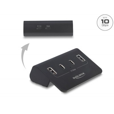 Delock USB 10 Gbps Hub with 2 USB Type-C™ and 2 USB Type-A Ports