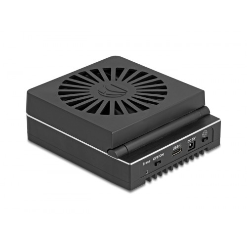 Delock USB 20 Gbps M.2 Docking Station for 4 x M.2 NVMe PCIe SSD with Clone and Erase Function