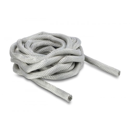Delock Braided Sleeve for EMC shielding self-closing 5 m x 10 mm