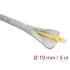 Delock Braided Sleeve for EMC shielding self-closing 5 m x 19 mm