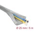 Delock Braided Sleeve for EMC shielding self-closing 5 m x 25 mm