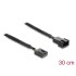Delock Fan Extension Cable PWM male to female 4 pin with braided jacket 30 cm black