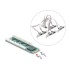 Delock M.2 Card to 8 x Serial RS-232 DB9 with Standard and Low Profile slot brackets