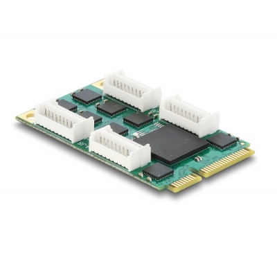 Delock Mini PCIe I/O full size Card to 8 x Serial RS-232 DB9 with Standard and Low Profile slot brackets 2
