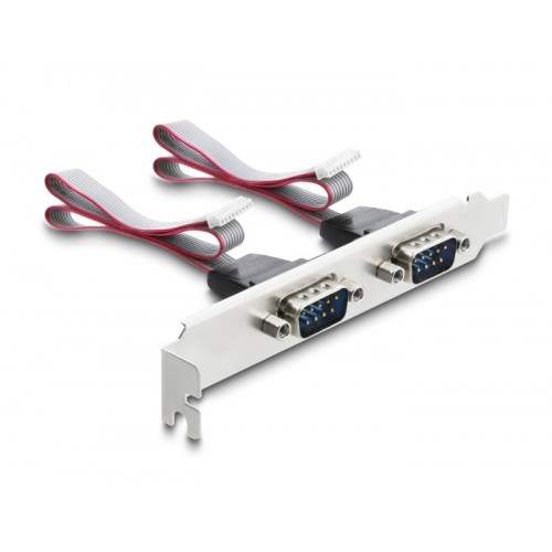 Delock Mini PCIe I/O full size Card to 8 x Serial RS-232 DB9 with Standard and Low Profile slot brackets