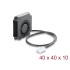 Delock Radial Fan / Blower Fan 12 V DC 40 x 40 x 10 mm with 3 pin fan connector, black